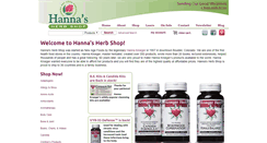 Desktop Screenshot of hannasherbshop.com